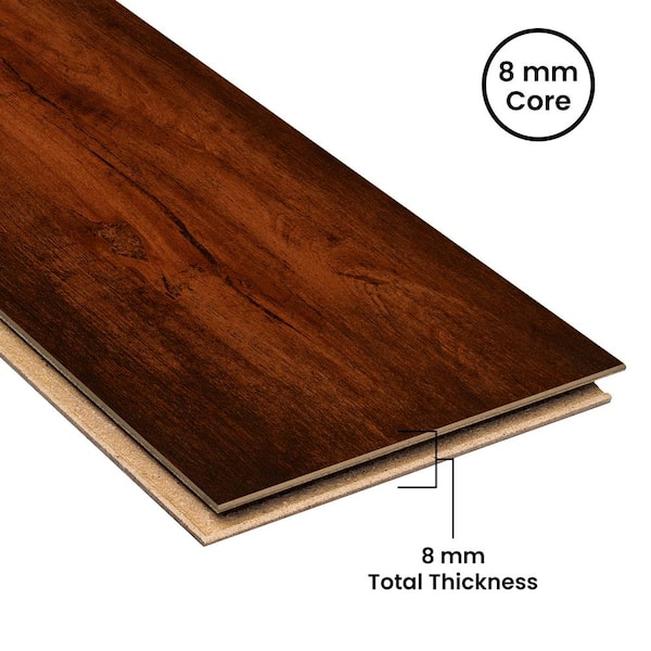 HOMELEGEND Maple Sevilla 8 mm T x 5.6 in. W Laminate Wood Flooring (18.7 sqft/case)