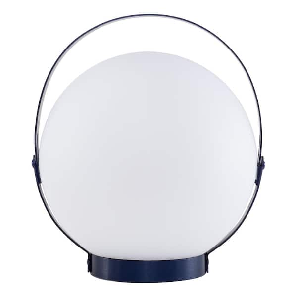 ALLSOP 9.4 in. Moonrise Table Lamp/Lantern - Marine Blue