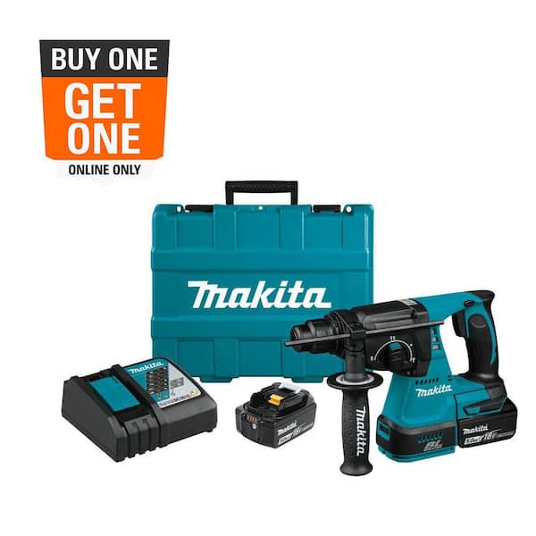 18V LXT Lithium-Ion 1 in. Brushless Cordless SDS-Plus Concrete/Masonry Rotary Hammer Drill with (2) Batteries 5.0Ah