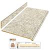 Hampton Bay 8 ft. Straight Laminate Countertop Kit Included in Spring Carnival Granite with Full Wrap Ogee Edge 12337KT08N1876