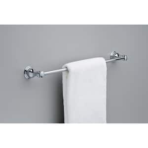 Aubrey 24 in. Wall Mount Towel Bar Bath Hardware Accessory in Polished Chrome