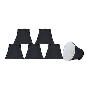 5 in. x 4 in. Black Bell Lamp Shade (6-Pack)
