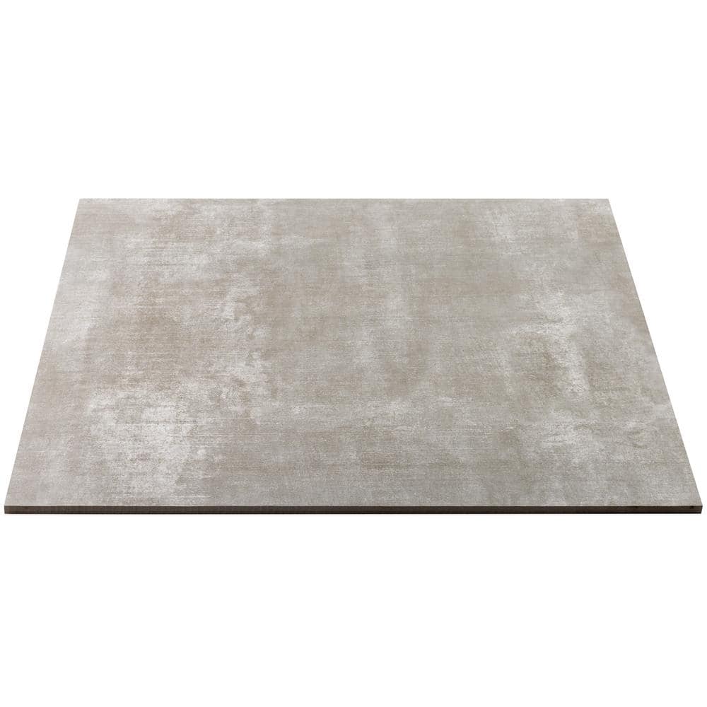 Ash Gray 24" x 24" Matte Porcelain Cement Look Tile