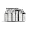 CANOPIA by PALRAM Victory Orangery 10 ft. x 12 ft. Gray/Clear Garden ...