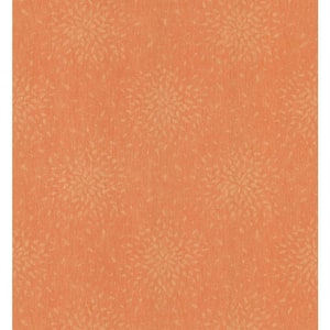sunburst Medium Orange Wallpaper Sample
