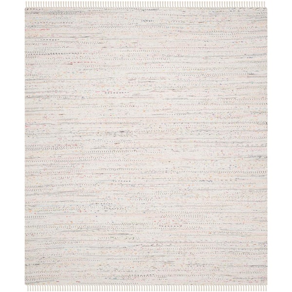 Rag Ivory/Multi 11 ft. x 15 ft. Gradient Striped Area Rug