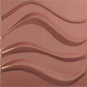 19 5/8 in. x 19 5/8 in. Wave EnduraWall Decorative 3D Wall Panel, Champagne Pink (12-Pack for 32.04 Sq. Ft.)