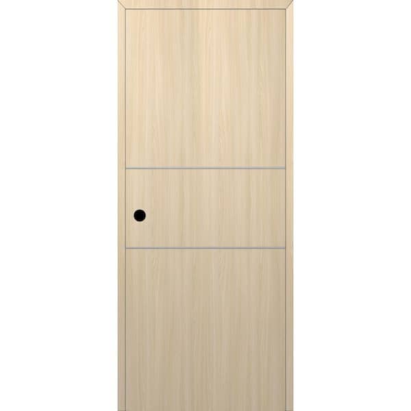 Belldinni Optima 2 H DIY-Friendly 34 in. x 80 in. Right-Hand Solid Core Loire Ash Composite Single Prehung Interior Door