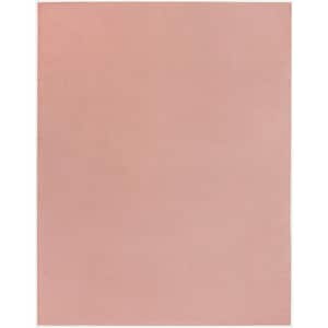 Essentials 5 ft. x 7 ft.  Pink Solid Contemporary Indoor/Outdoor Patio Area Rug