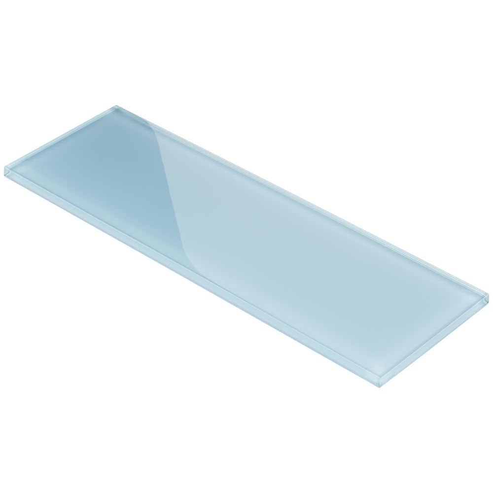 Smoke Gray 4'' x 12'' Glass Subway Tile