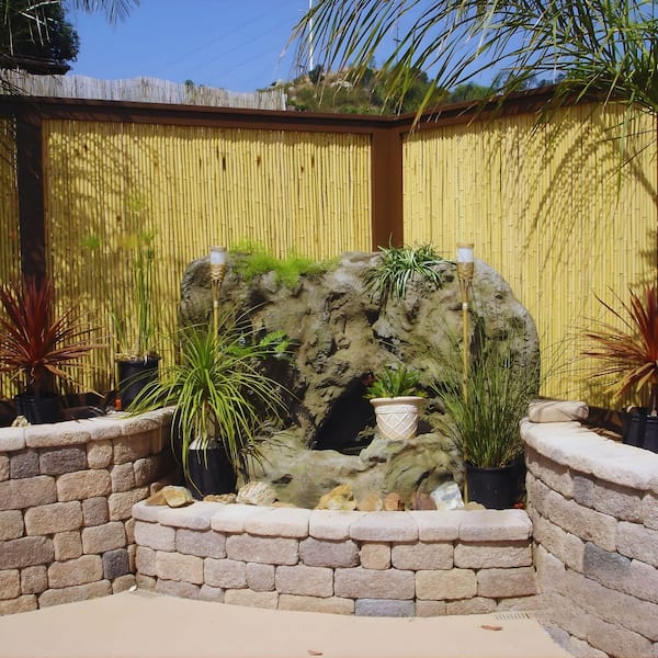 24 in. H x 96 in. L Natural Bamboo Fence