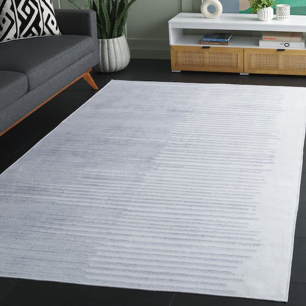 SAFAVIEH Malibu Light Gray/Gray 8 ft. x 10 ft. Machine Washable