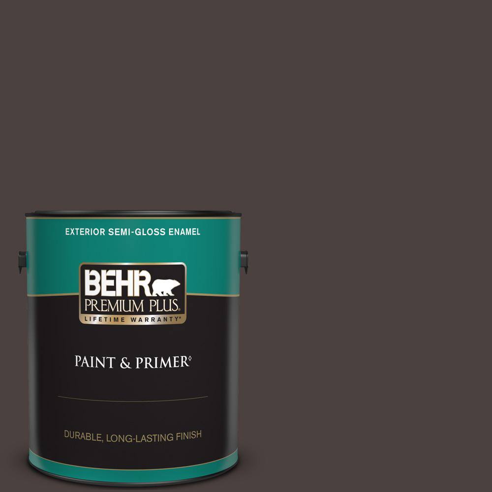 BEHR PREMIUM PLUS 1 gal. PPU520 Sweet Molasses SemiGloss Enamel