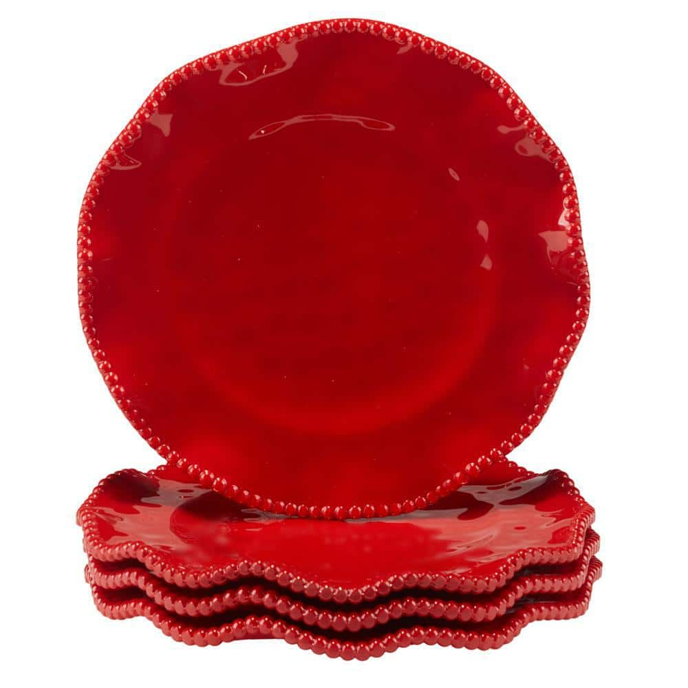  Perlette Red Salad Plate (Set of 4)