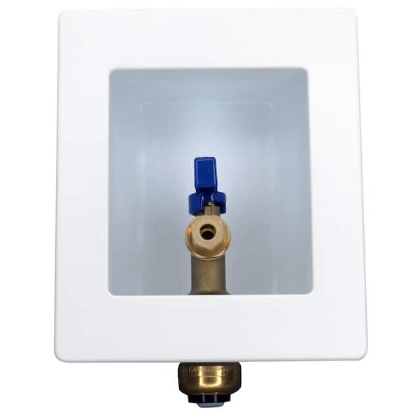 1/2 in. Brass Push-to-Connect Ice Maker Outlet Box