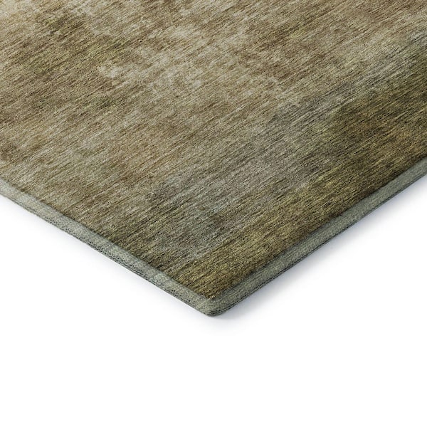 Mayfield Premium Machine Washable Abstract AMF1070 Fern 9 ft. x 12 ft. Area Rug