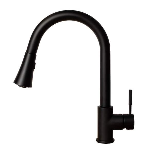 ZLINE Kitchen and Bath ZLINE Edison Kitchen Faucet in Matte Black (EDS-KF-MB)