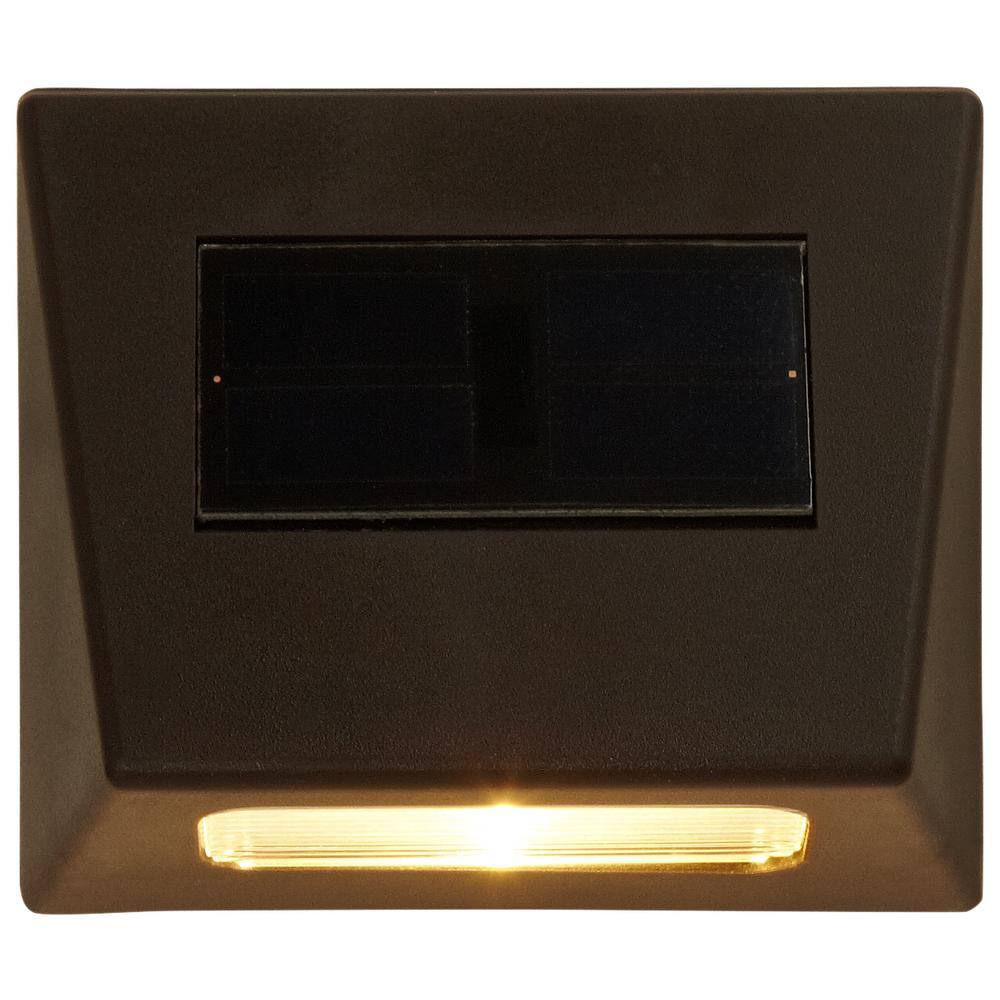 Bronze LED Downcast Solar Deck Light 4-Pk - rated 3.9024 stars from 369 reviews