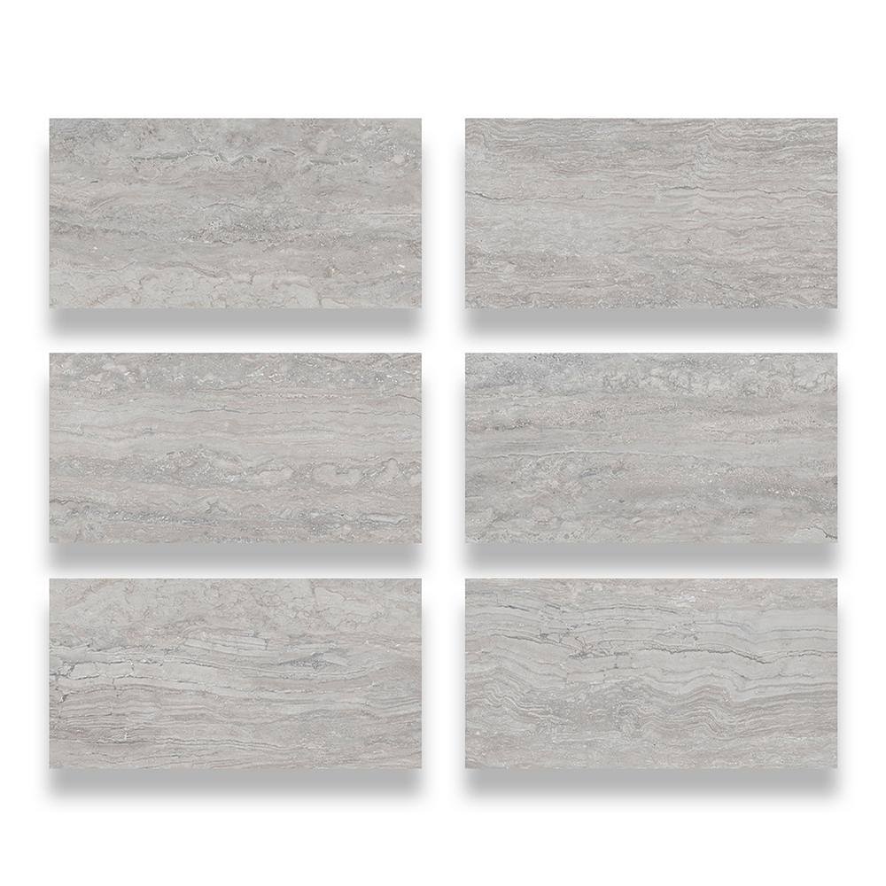 Silver Rectified Matte Porcelain 12x24 Floor and Wall Tile