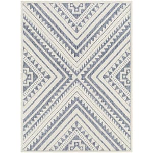 San Diego Blue 8 ft. x 10 ft. Indoor/Outdoor Area Rug