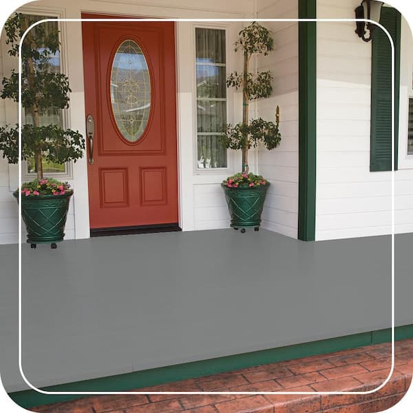 5 gal. #MS-82 Cobblestone Grey Low-Lustre Enamel Interior/Exterior Porch and Patio Floor Paint