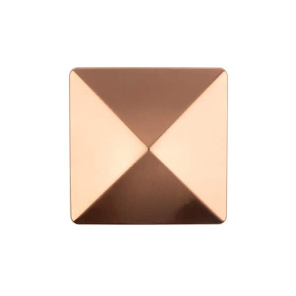 4 in. x 4 in. Verona Copper High Point Pyramid Post Cap