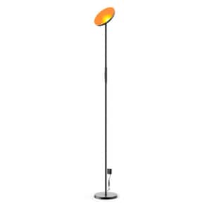 66.93 in Black Color Changing LED Smart Novelty Standard Floor Lamp