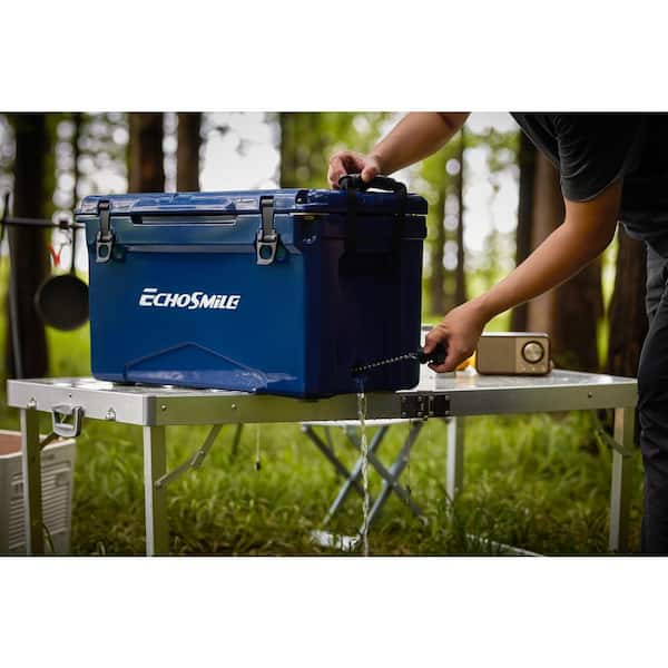 EchoSmile 30 qt. Rotomolded Cooler in Dark Blue TER-LCL030NB - The