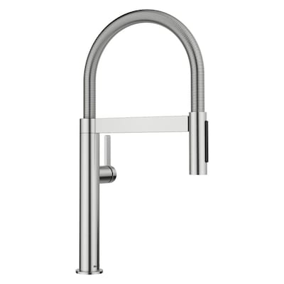 Culina II Mini Single Handle Pull Down Sprayer Kitchen Faucet in PVD Steel