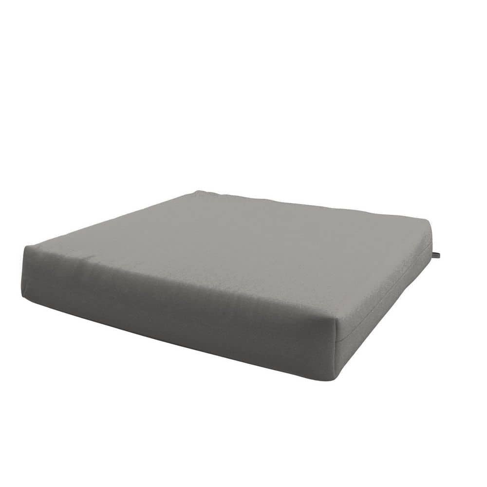 Seat Pad Cushion Set of 2 with Sunbrella Fabric and Memory Foam Core, 18 x 18 in Granite price history on PriceWatchPro