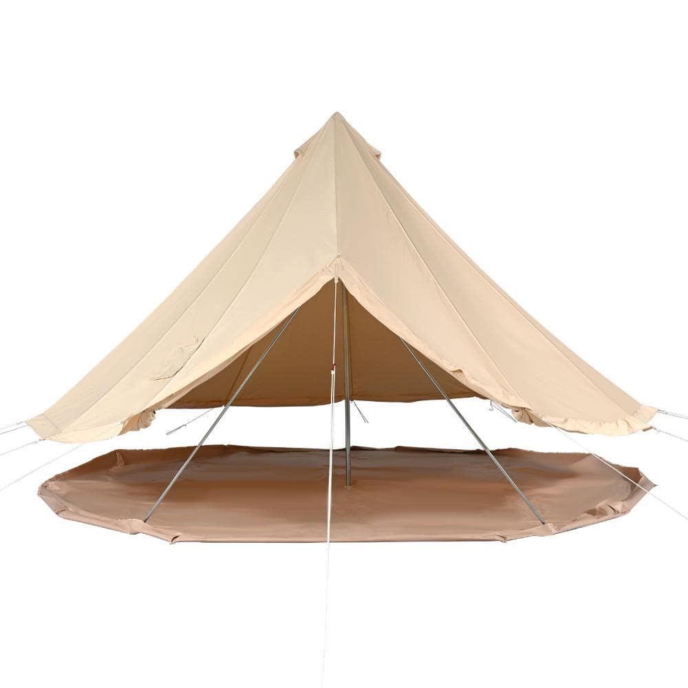 Yellow 13.12 ft. Outdoor Canvas Tent, Breathable Tent Holds up to 6 People for Family Camping, Hunting Party price history on PriceWatchPro