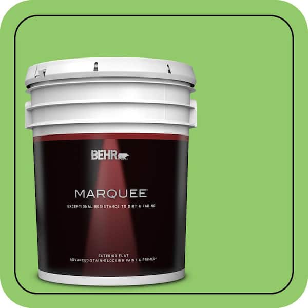 BEHR MARQUEE 5 gal. #430B-5 Apple Orchard Flat Exterior Paint & Primer