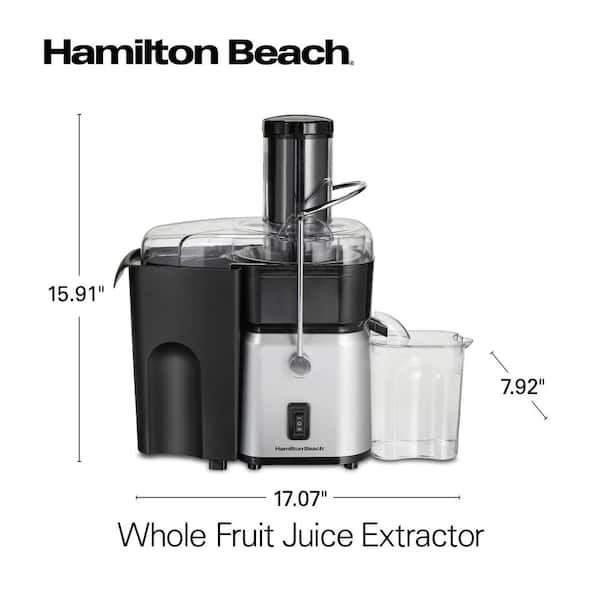 HAMILTON BEACH PROFESSIONAL 52 oz. 13-Speed Stainless Steel Countertop Blender  Juicer Mixer Grinder with 3-Stainless Steel Jars 58770 - The Home Depot