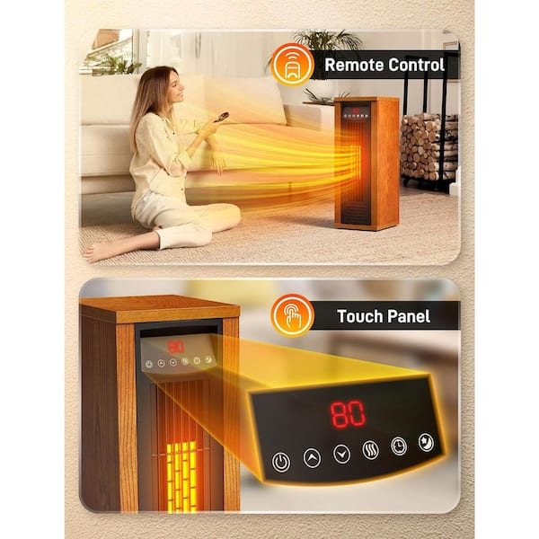 TRUSTECH Portable Tower Infrared Electric Space Heater for Indoor