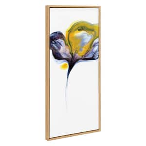 "Light Flower Framed" by Xizhou Xie, 1-Piece Framed Canvas Flowers Nature Art Print, 18 in. x 40 in.