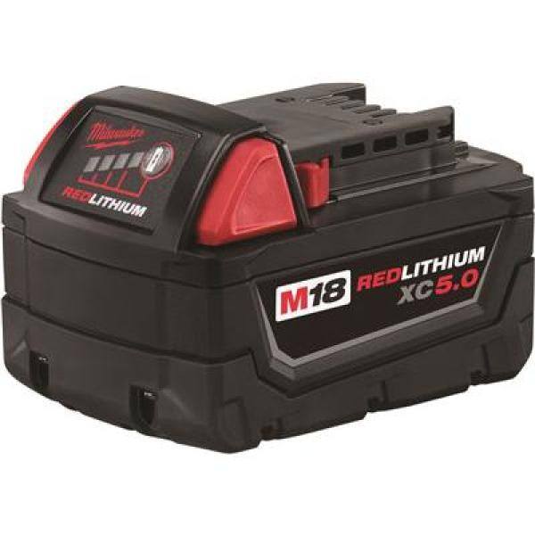 MILWAUKEE ELECTRIC TOOL M18 18-Volt Lithium-Ion XC 5.0 Ah Extended Capacity Battery