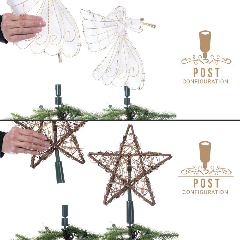 Forest Green Metal Universal Christmas Tree Topper Holder