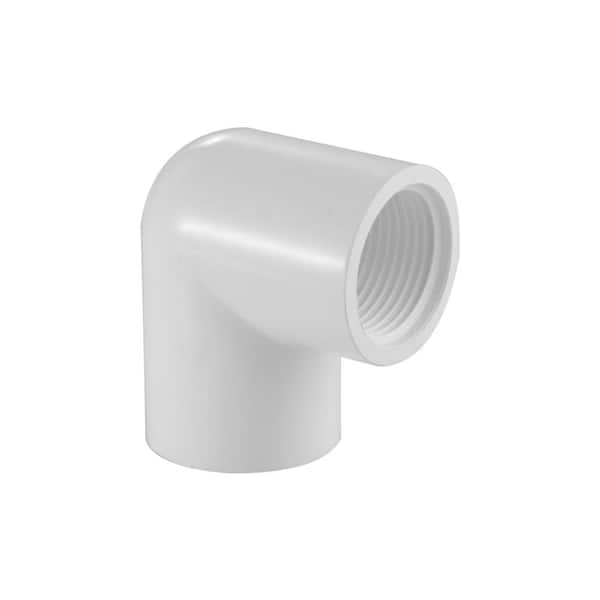 VPC 1-1/4 in. PVC Schedule 40 Hub x FPT 90-degree Elbow Fitting