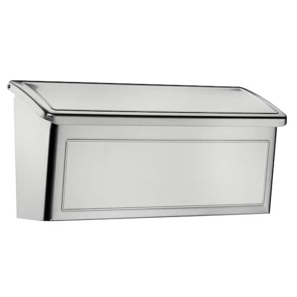 Architectural Mailboxes Venice Stainless Steel, Small Wall Mount Mailbox