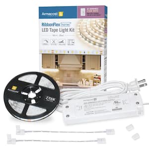 RibbonFlex (5M) Home AC Dimmable Soft White LED Tape Light Kit 2700K