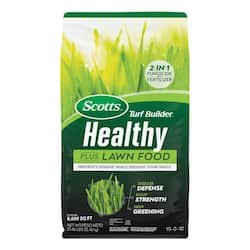 Scotts Turf Builder 27.40 lbs. 8,000 sq. ft. Healthy Plus Lawn Food, 2-in-1 Fungicide and Fertilizer, Withstands Summer Stress
