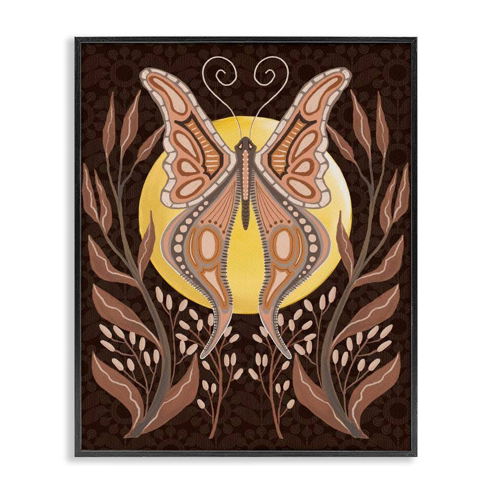 Moth & Moon Botanicals by Regina Moore Black Framed Animal Giclee Art Print 14 in. x 11 in. price history on PriceWatchPro
