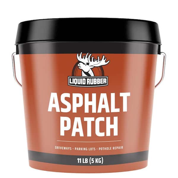 Asphalt Patch 11 lb. Pail Ready-to-Use Pothole Repair for Driveways, Parking Lots, Paths & Roads All-Weather Application