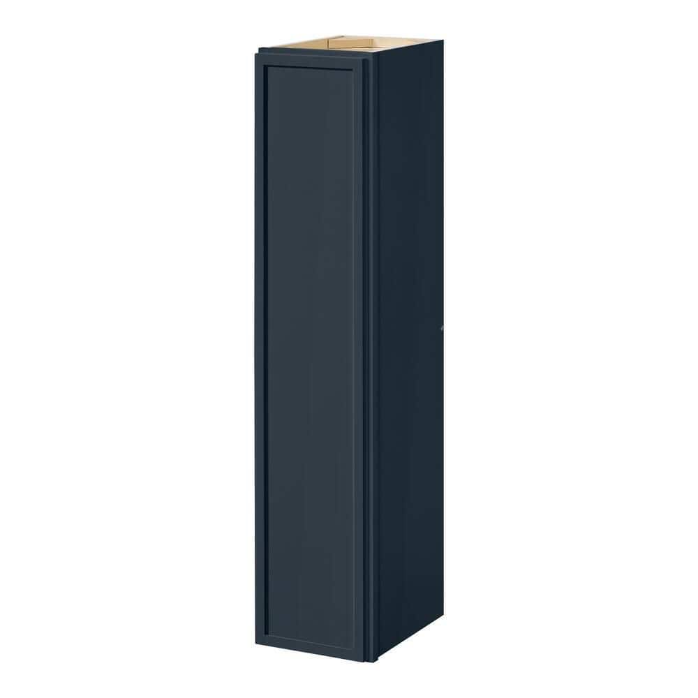 Leyton 9 in. W x 12 in. D x 42 in. H Ready to Assemble Plywood Slim Shaker Wall Kitchen Cabinet in Ink Blue price history on PriceWatchPro