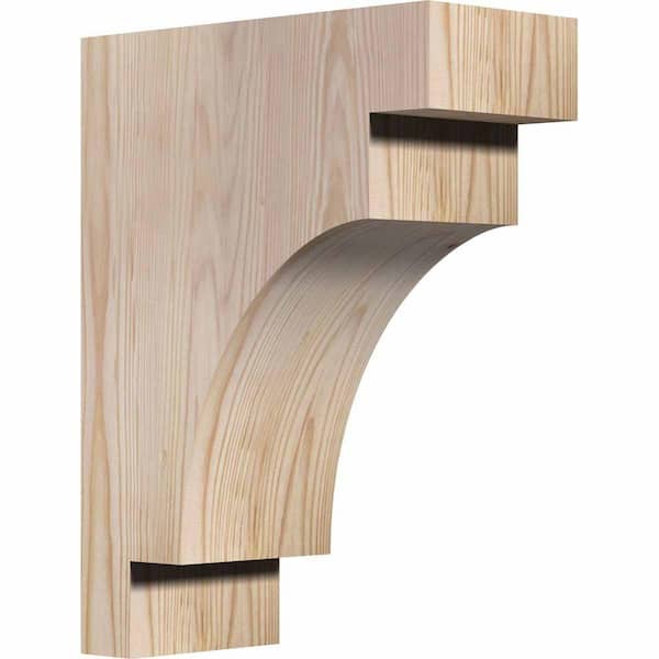 Ekena Millwork 5-1/2 in. x 12 in. x 16 in. Douglas Fir Mediterranean Smooth Corbel