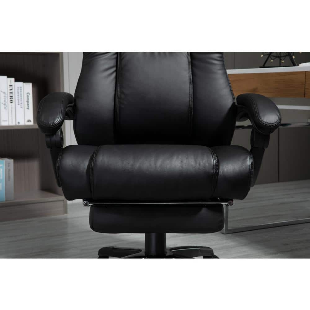 Black High Back Leather Swivel Executive Office Chair