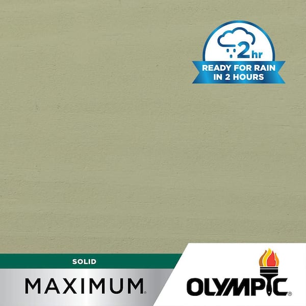 Olympic Maximum 1 gal. SC-1001 Aluminum Solid Color Exterior Stain and Sealer in One