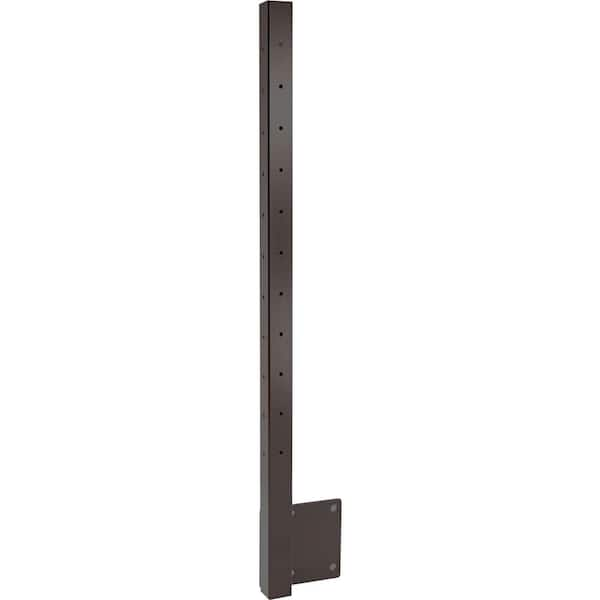 CityPost 42 in. Bronze Face Mount Deck Corner Post