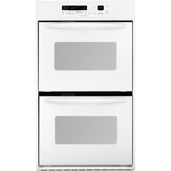 KitchenAid Architect Series 24 in. Double Electric Wall Oven Self-Cleaning with Convection in White