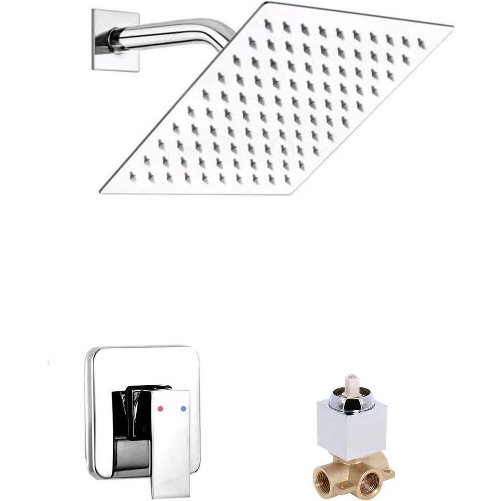 1-Spray Patterns with 1.6 GPM 8 in. Wall Mount Fixed Shower Head with Corrosion Resistant in Polished Chrome price history on PriceWatchPro